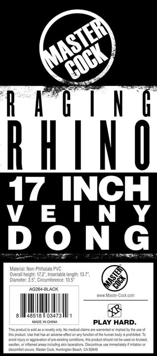 Immagine prodotto XR Brands Raging Rhino 17 Inch Veiny Dildo