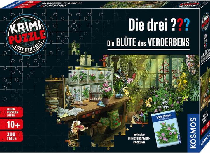 Actual product image Kosmos Crime puzzle: The three??? - The bloom of doom (300 pieces)