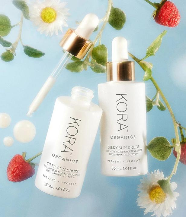 Immagine prodotto Kora Organics Silky Sundrops Siero di protezione solare 100% minerale (Crema solare viso, SPF 30, 30 ml)