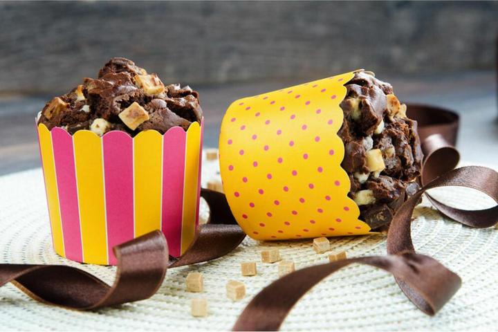 Produktbild Städter Cupcake Förmchen Gelb & Pink (7 cm)