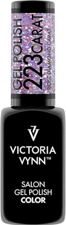 Actual product image Visconti Di Modrone Victoria Vynn Carat Collection UV LED Gel Polish Nail Hybrid Manicure Soak Off 223 Rose (223 Rose, UV gel varnish)