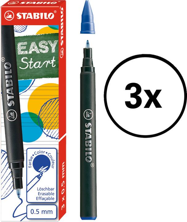 Image du produit STABILO EASYoriginal 3 mines bleu moyen (Recharger, Bleu, 0.50 mm)