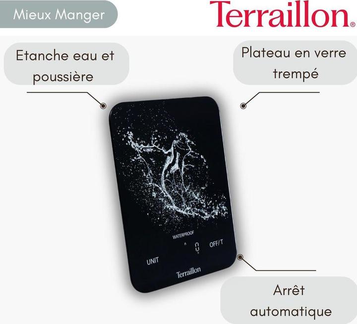 Image du produit Terraillon Küchenwaage Smart Aqua Resist