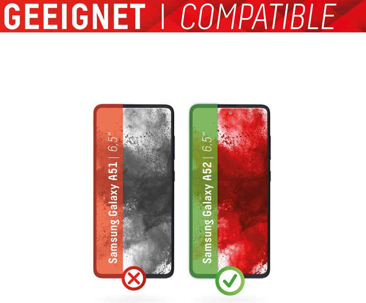 Produktbild Displex Real Glass, 2D Panzerglas + Handyhülle (1 Stück, Oppo A52, Samsung Galaxy A52 5G, Samsung Galaxy A52s 5G)