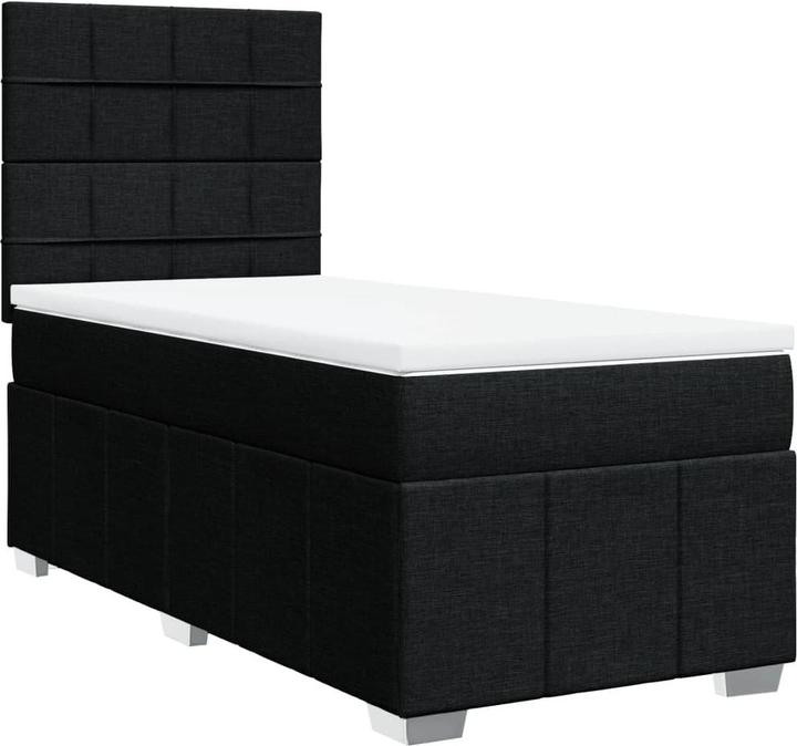 Actual product image vidaXL Bo x springbett mit Matratze 100 x 200 cm Stoff (100 x 200 cm)