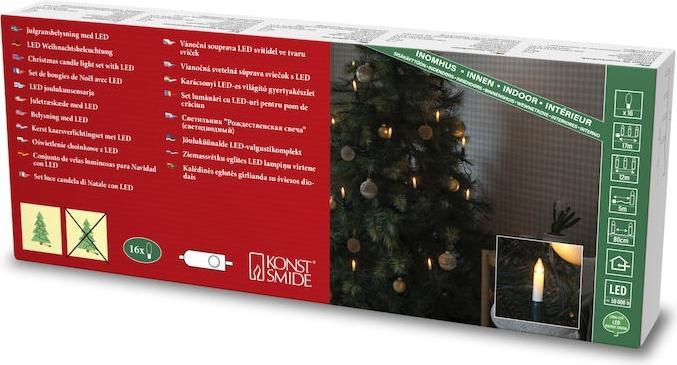 Produktbild Konstsmide LED Baumkette Schaftkerzen One String 16-er (12 m)