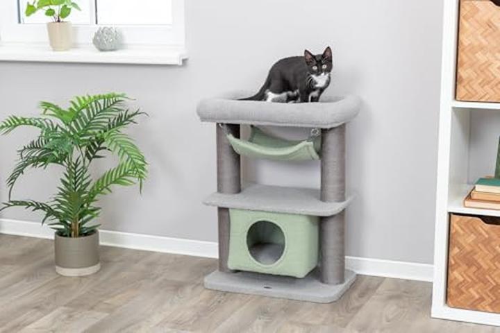 Productafbeelding Trixie Kitten Krabpaal Lunito Grijs / Mintgroen (Grijs, Mintgroen)