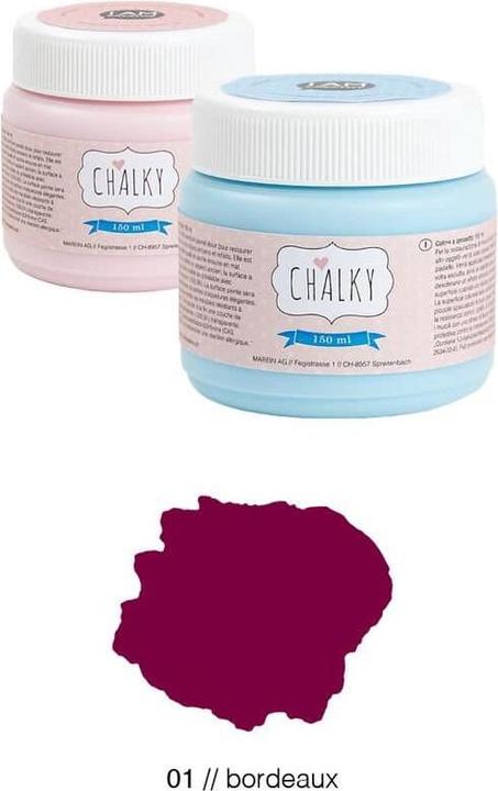 Image du produit I Am Creative Peinture à la craie (Bordeaux, 150 ml)