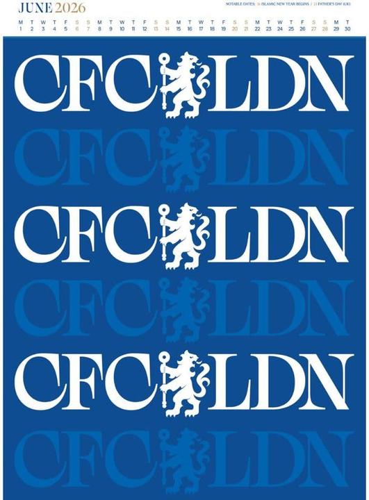 Produktbild Chelsea FC 2026 WappenWandkalender (A3)