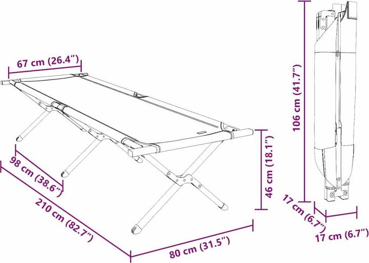 Produktbild vidaXL Klappbett