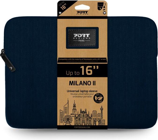 Actual product image Port Designs Port MILANO II ECO Laptoptasche 16" navy blue (16")