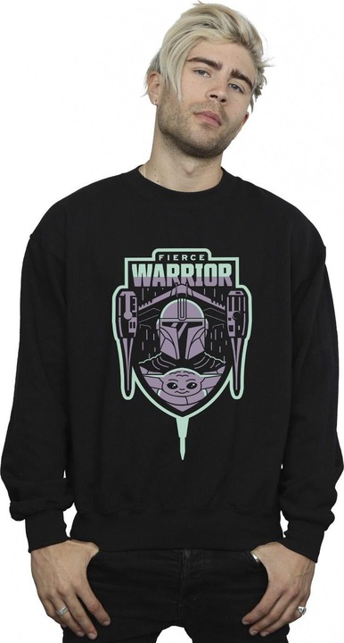 Produktbild Star Wars The Mandalorian Fierce Warrior Patch Sweatshirt (S)