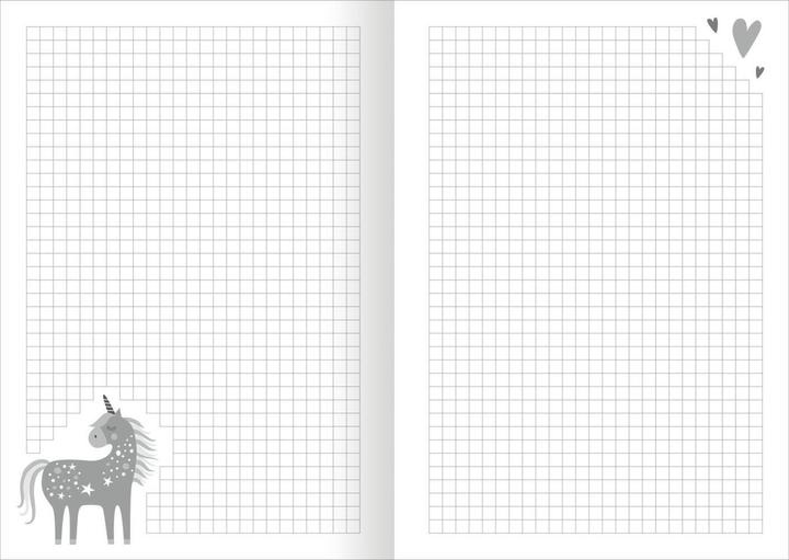 Produktbild Meine Notizen - Einhorn (A5, Kariert)