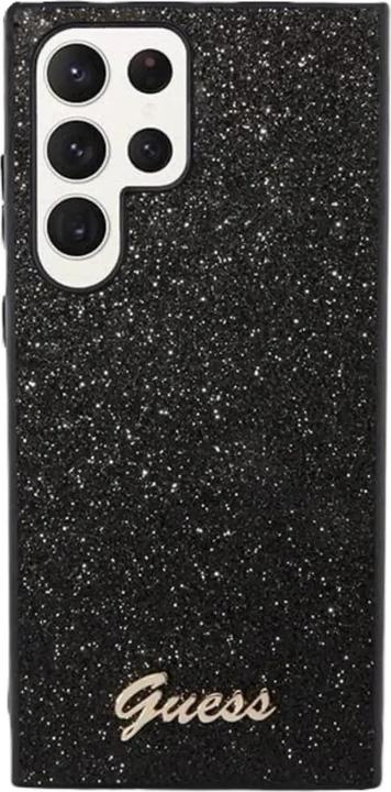 Produktbild Guess Glitter Script Case für Samsung Galaxy S23 Ultra - black (Samsung Galaxy S23 Ultra)