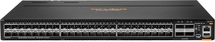 Actual product image HPE E Aruba Networking CX8100 SFP+, /100G, QSFP28, FB, 3Fan, 2AC, PSU, SW Bundle CH en (48 ports)