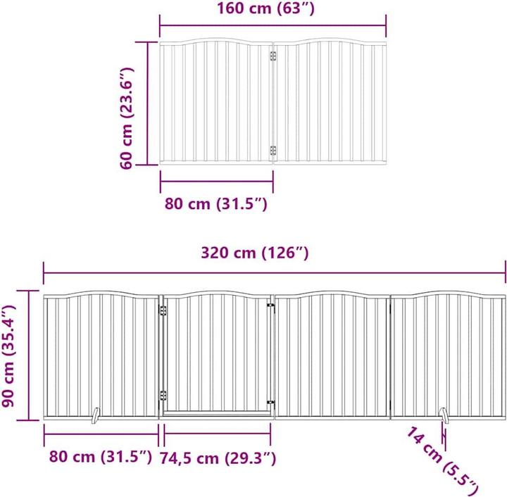 Produktbild vidaXL Hundetor