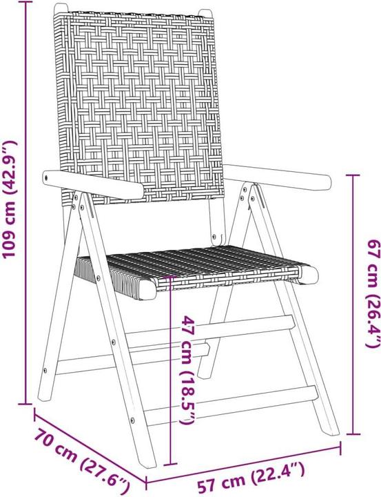 Produktbild vidaXL Gartenstuhl
