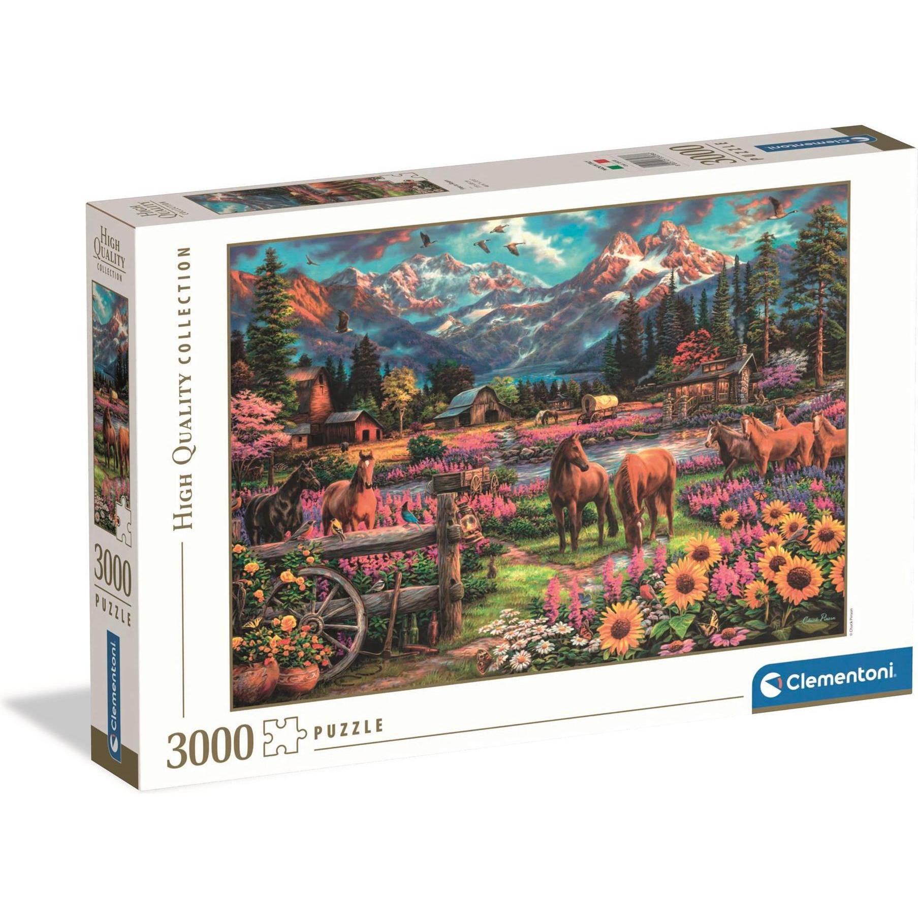 Clementoni Freilaufende Pferde – 3000 Teile (3000 pezzi)
