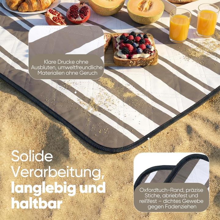 Produktbild Sekey Wasserdichte Picknick- und Stranddecke
