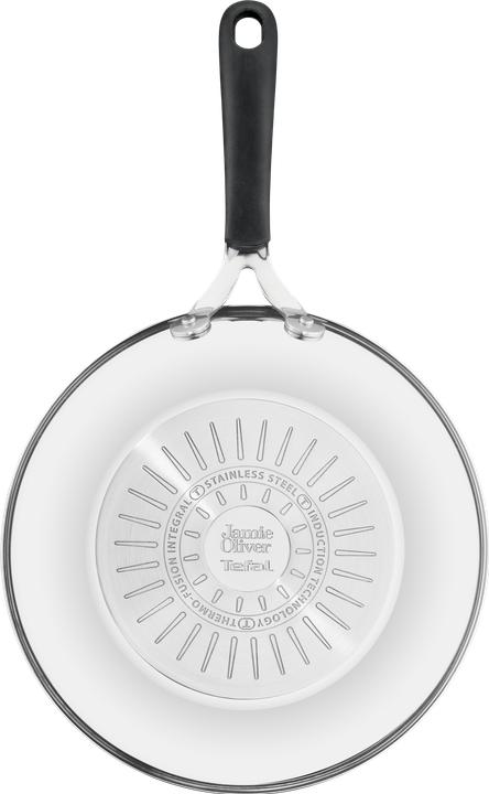 Produktbild Tefal JAMIE OLIVER Kitchen Essentials Wokpfanne 28cm (E3141944), Edelstahl, Antihaftbeschichtung - PTFE (Wok Pfanne, Edelstahl, 28 x 9 cm)