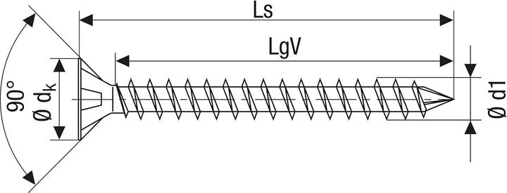 Actual product image Spax Senkmultikopf T-Star Plus T40 Vollgewinde Cut Wirox (50 Screws per piece)