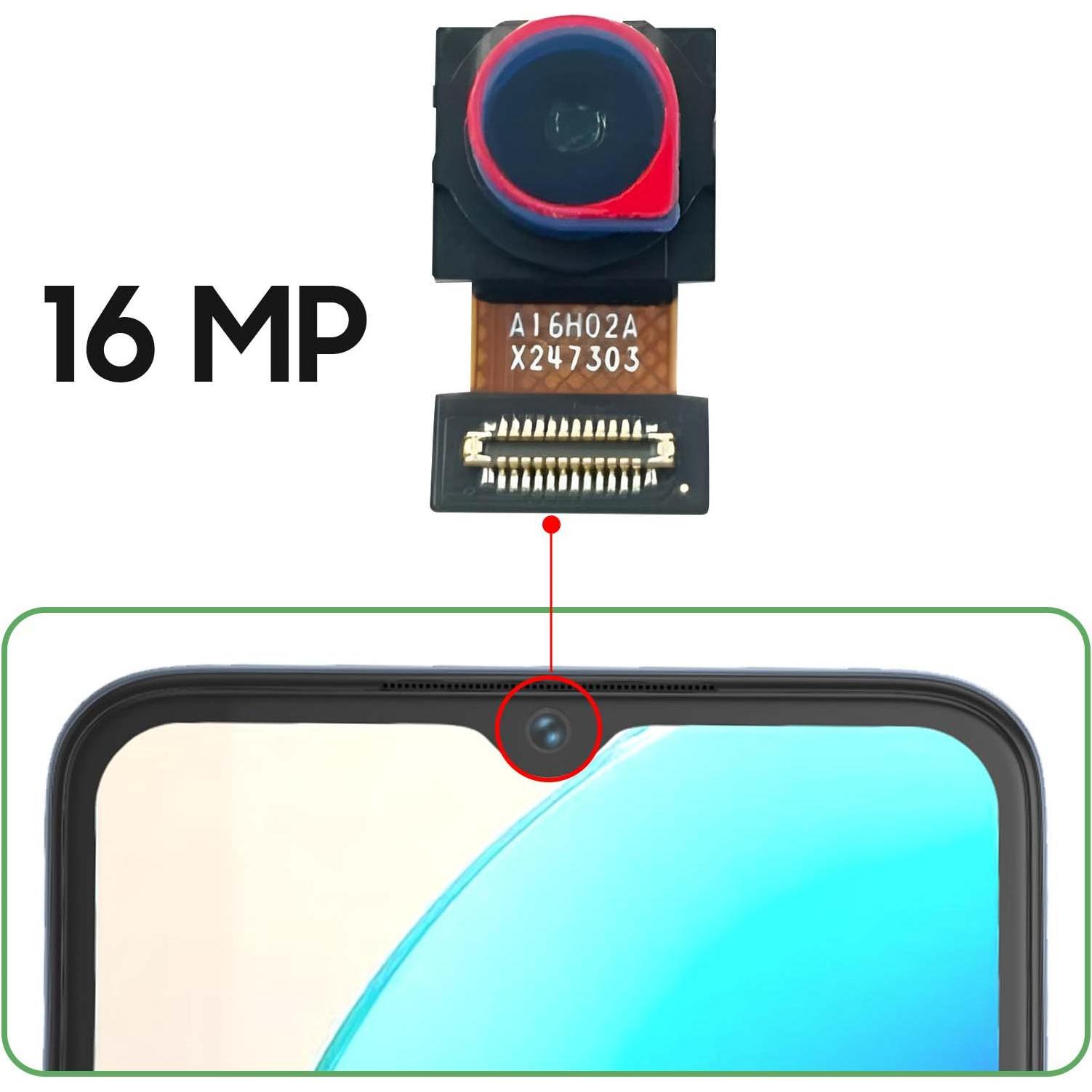 Clappio Frontkamera Ersatzteil (Vivo Y35), Mobilgerät Ersatzteile, Schwarz