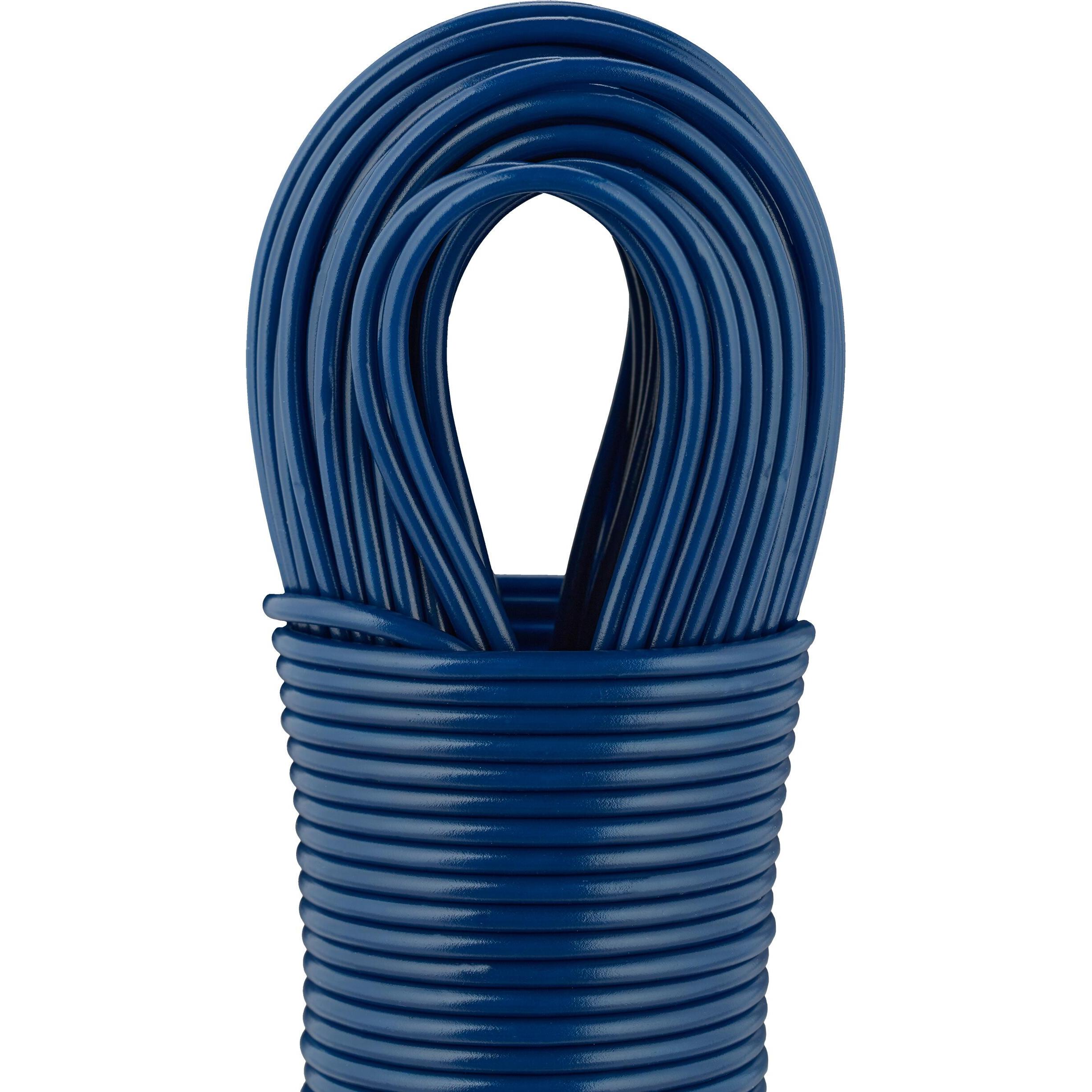 Relaxdays 3x Wäscheleine, Wäscheständer, Blau