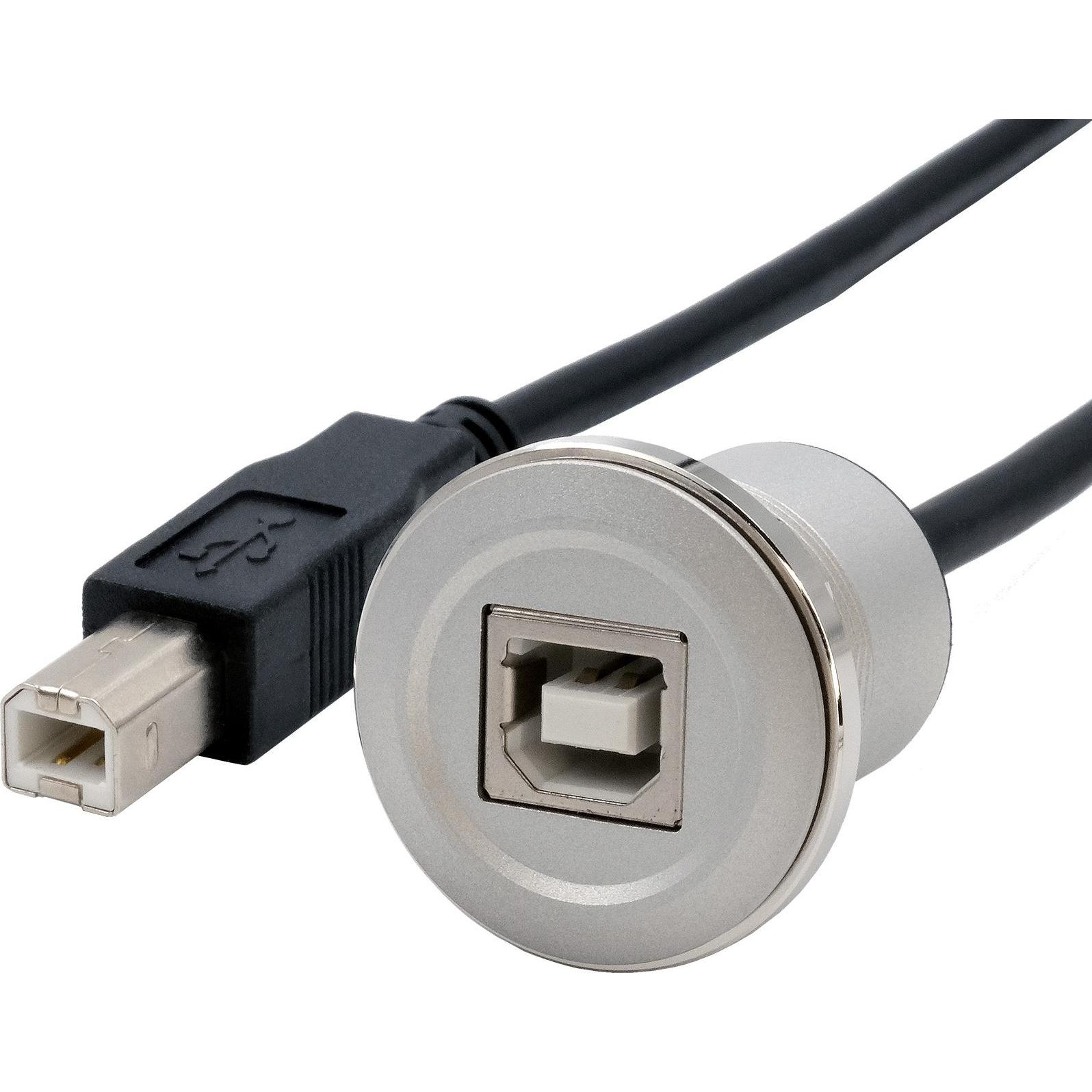 Exsys Einbau-Adapter USB-B BU-ST (USB-BC 1.2, 30 cm), Data + Video Adapter