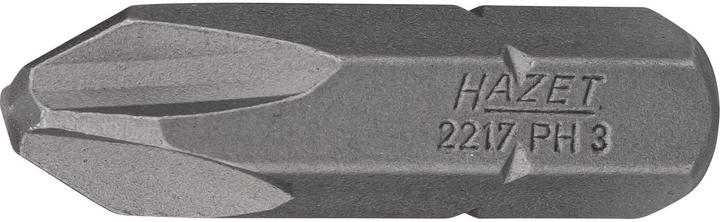 Image du produit HAZET Embout-tournevis (bit) 2217-PH3 ∙ Hexagone massif 8 (5/16 pouce) ∙ Profil Phillips PH ∙ PH3 (Croix Phillips PH)