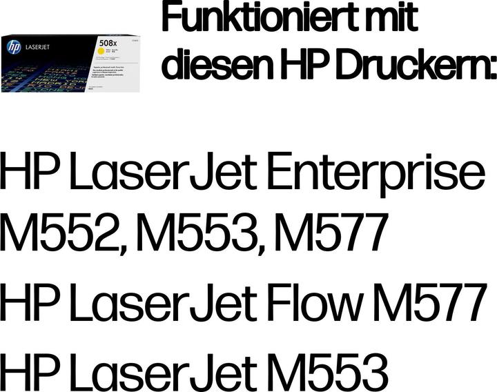 Actual product image HP 508x (Y)