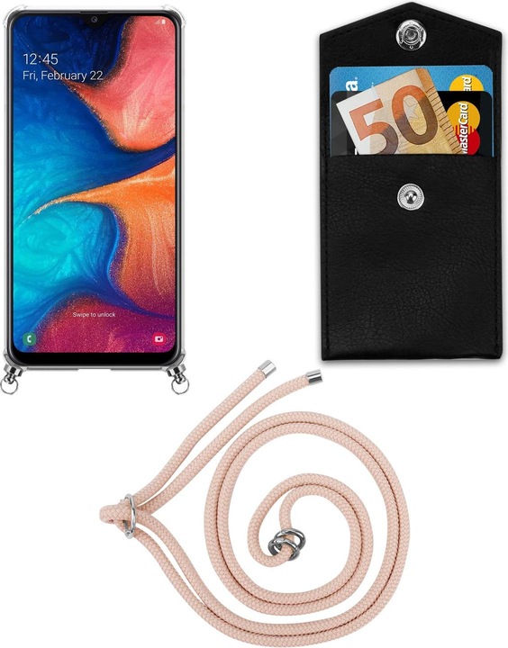 Produktbild Cadorabo TPU Handy Kette SILBER Cover