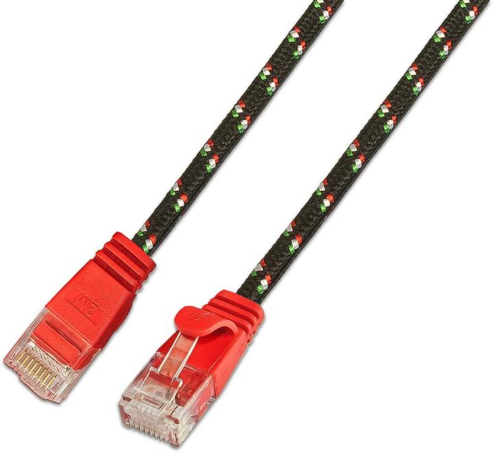 Produktbild Wirewin Slim Toughkabel: UTP, 0.25m, rot (U/UTP, CAT6, 0.25 m)