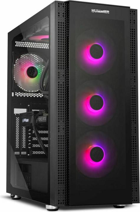 Immagine prodotto Nox Lobster Horus - Midi Tower - PC - Nero - ATX - EATX - micro ATX - Micro-ITX - (ATX, mATX, Micro-ITX)