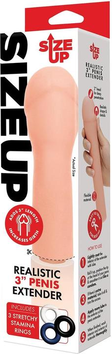 Produktbild Sizeup size up 3 inch extra realistic penis extender flesh