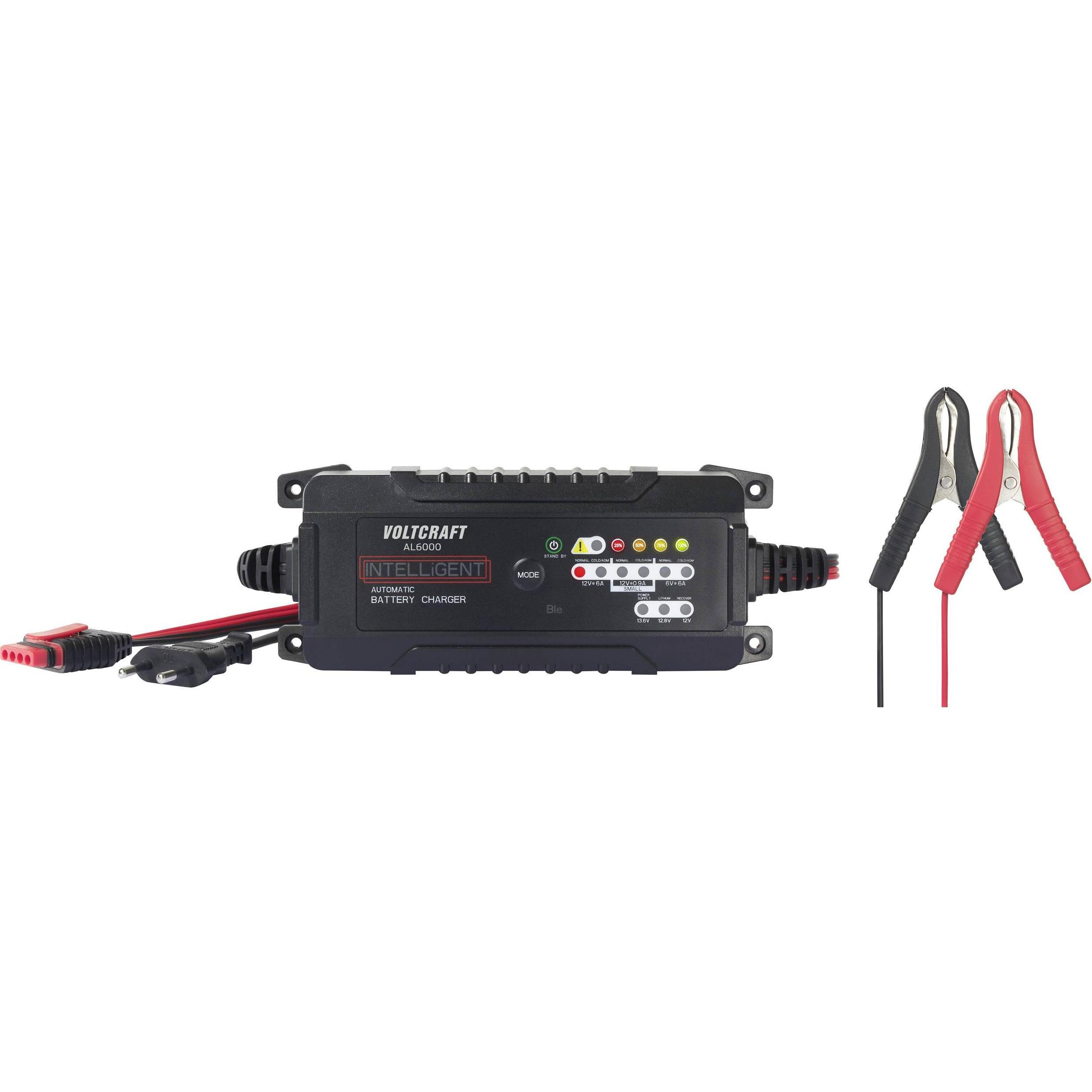 Voltcraft, Caricabatterie per auto, Caricabatterie per batterie auto, 6 A (12V, 6V)