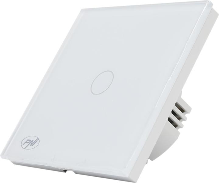 Image du produit PNI Interrupteur simple et croisé tactile CS101W en verre, blanc avec affichage LED, 800W