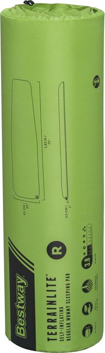 Actual product image Bestway TerrainLite Self-Inflating Regular Mummy Sleeping Air Pad