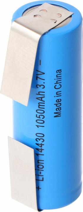 Image du produit AccuCell Batterie 14430 avec cosses à souder en forme de U sans électronique de protection (1 pcs, 1050 mAh, Batterie)