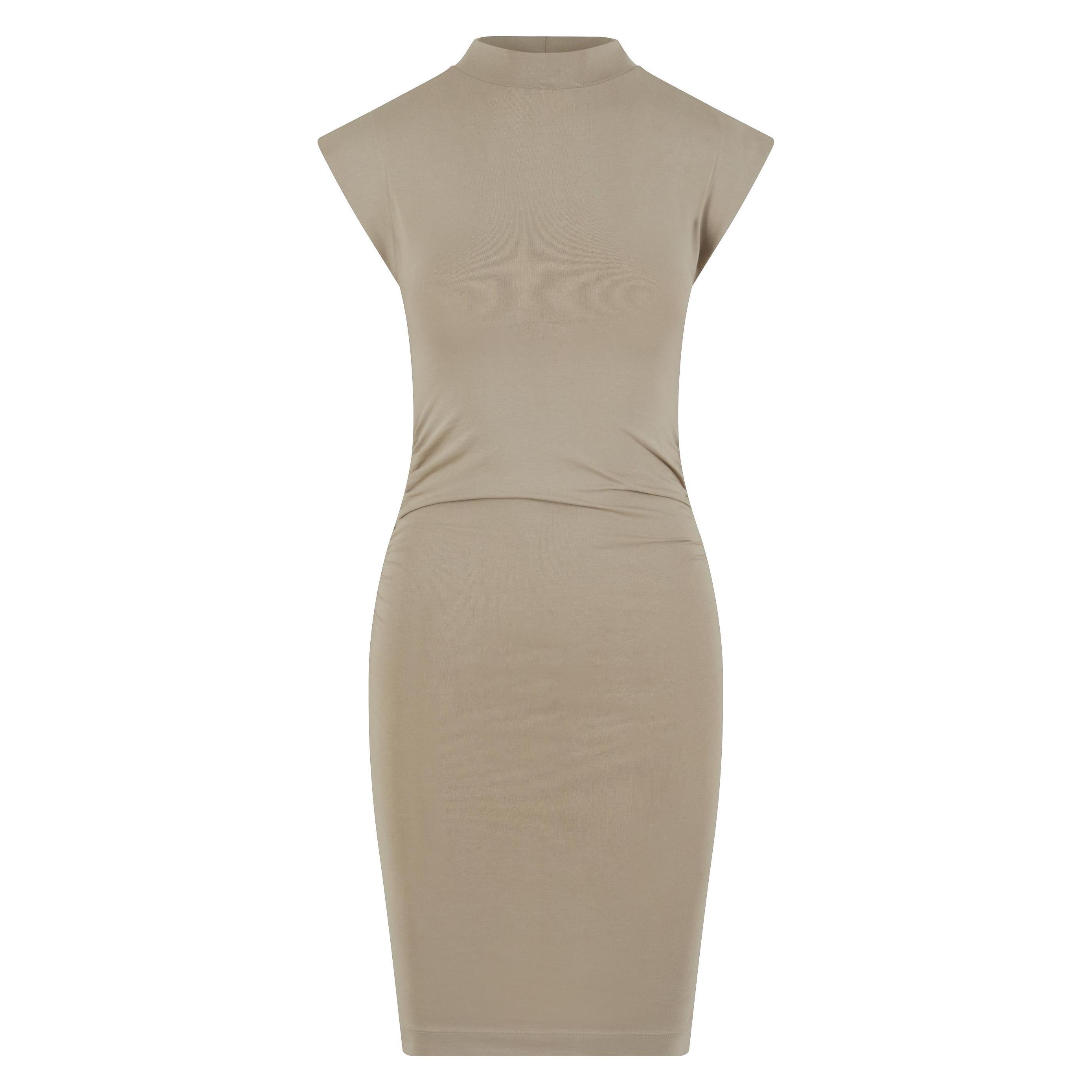 Urban Classics, Damen, Kleider, Ladies Short Cotton Jersey Dress Chalkdust Xs, (Xs)