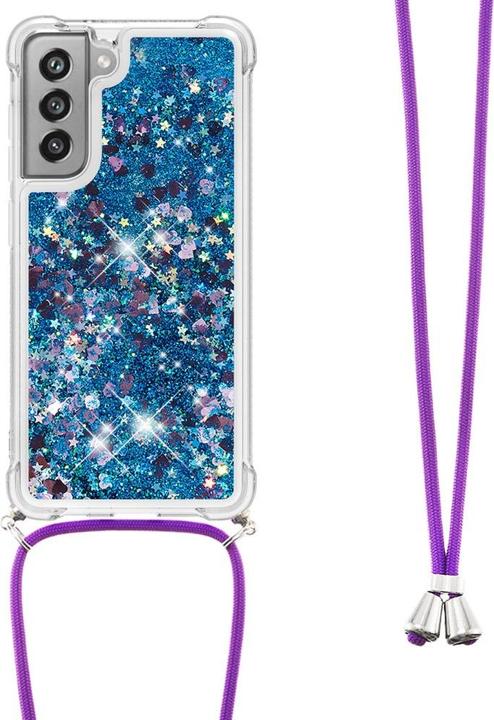 Produktbild Cover-Discount Galaxy S21 FE - Hülle mit Umhängeband blau