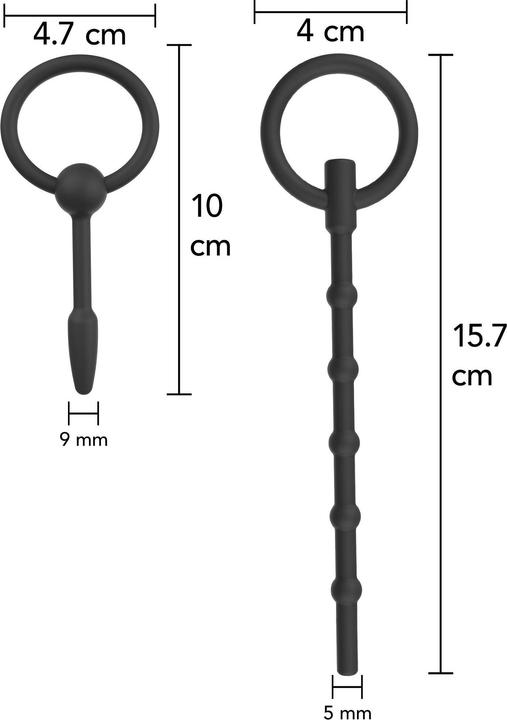 Actual product image Hidden Desire Penis Plug Set Large 2 pcs