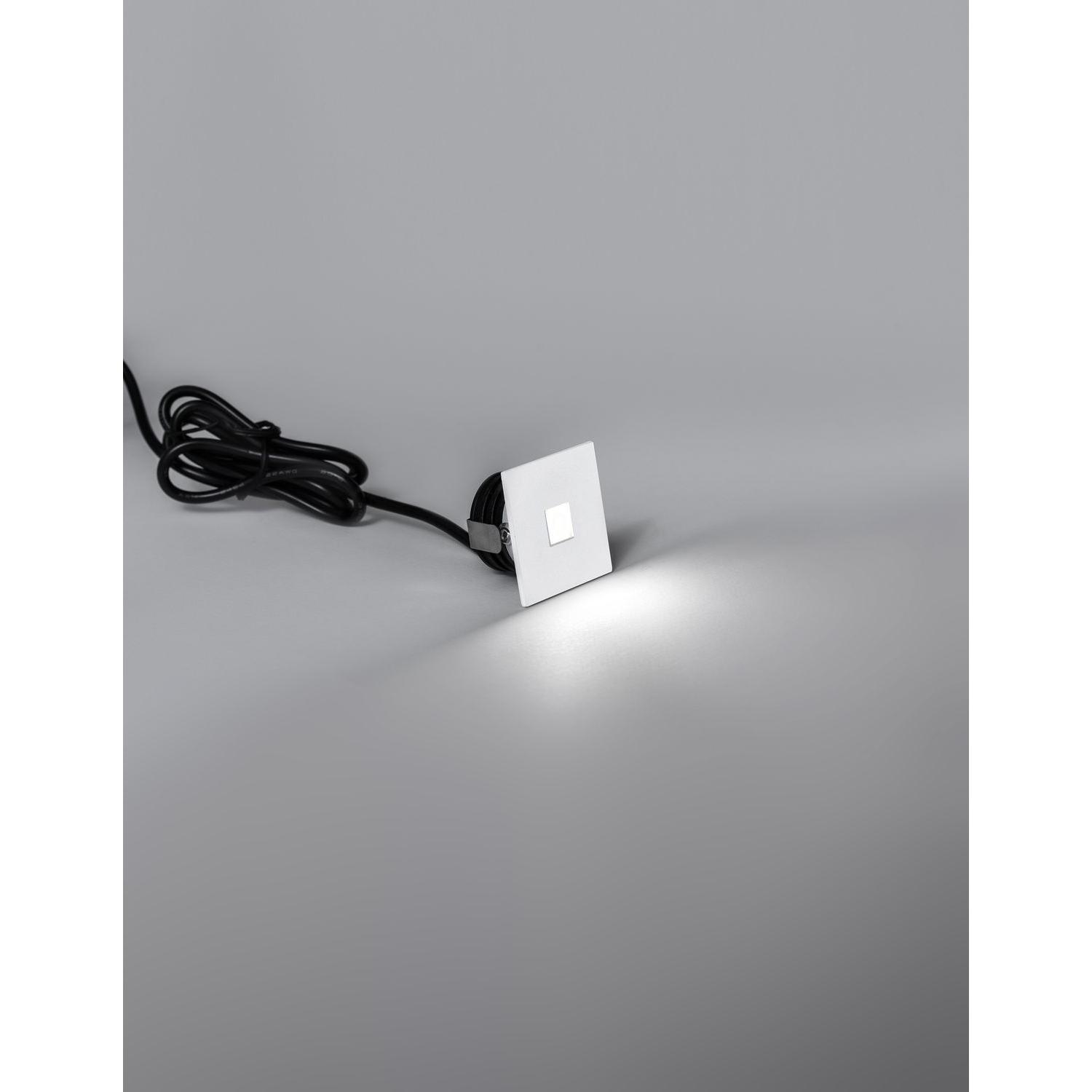 Nova Luce, Stehlampe, PASSAGIO LED Wandeinbauleuchte Weiss 1W IP54 Warmweiss 3,7x2,2x3,7cm 9045514