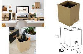 Produktbild Oxford Stifteköcher "Savana", aus Karton, natur aus Recycling-Karton, quadratisch, sicherer Stand