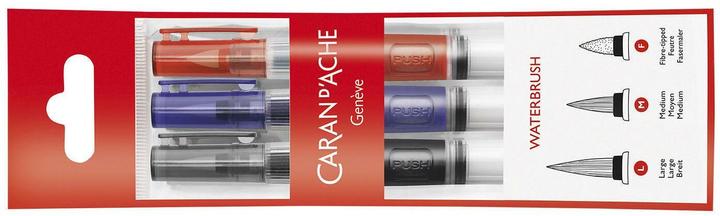 Actual product image Caran d'Ache Pinsel mit Wasserreservoir im 3er Set (15 mm)