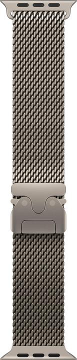 Apple Boucle milanaise en titane naturel (49 mm, 95% de titane recyclé)