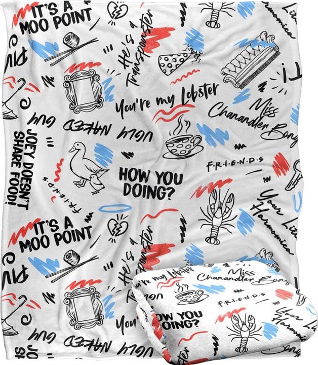 Friends Decke Doodles (152 x 127 cm)