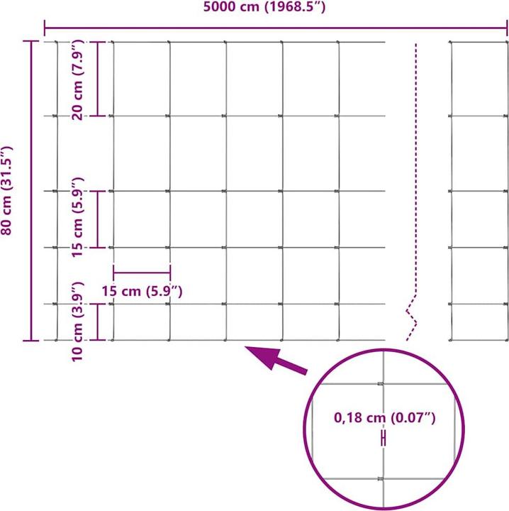 Produktbild vidaXL Feldzaun