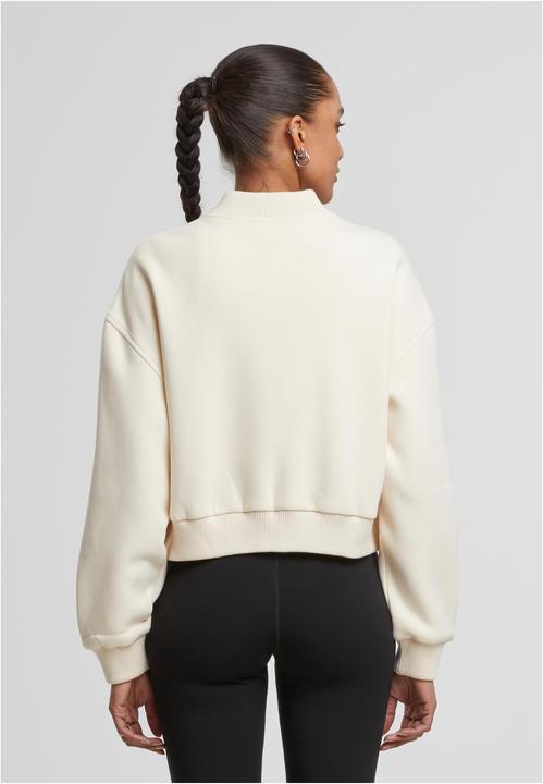 Image du produit Urban Classics Ladies Short Sweat Zip Jacket whitesand L (L)