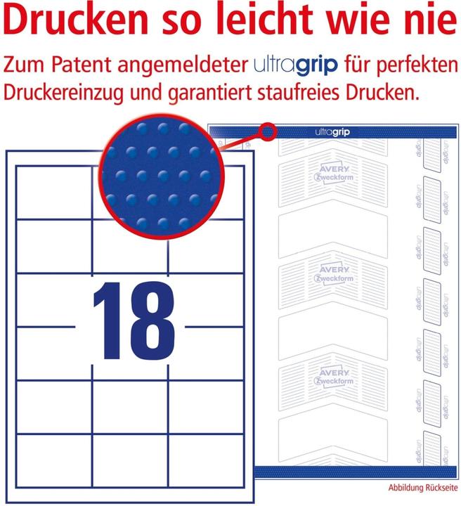 Actual product image Avery Universal labels