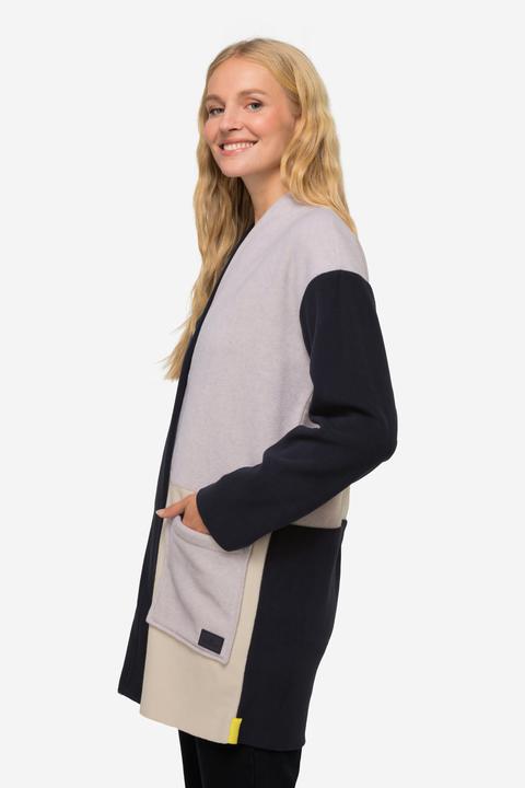 Produktbild Laurasøn Jacke, Fleece, Colorblocking, Kelchkragen, Langarm, OEKO-TEX (L)
